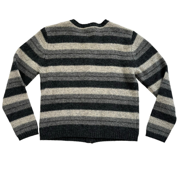 VINTAGE DEANE AND WHITE PURE NEW WOOL ZIP-UP SWEATER CARDIGAN WOMEN SIZE SMALL - Picture 2 of 10